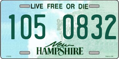 NH license plate 1050832