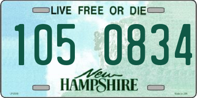 NH license plate 1050834