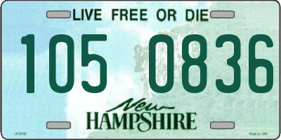 NH license plate 1050836