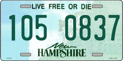 NH license plate 1050837