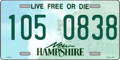 NH license plate 1050838
