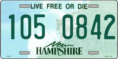 NH license plate 1050842