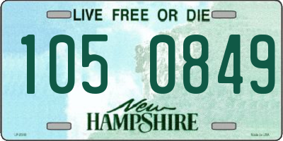 NH license plate 1050849