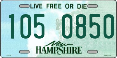 NH license plate 1050850