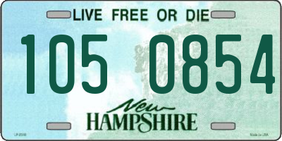 NH license plate 1050854