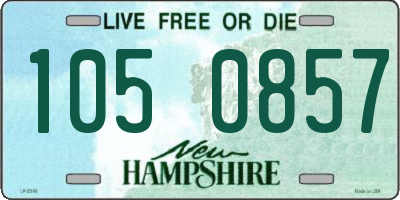 NH license plate 1050857