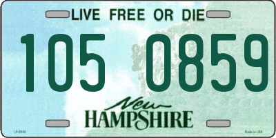 NH license plate 1050859