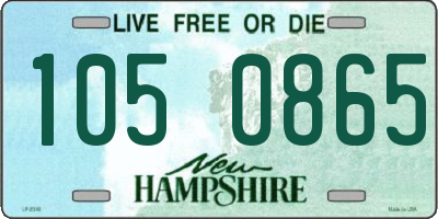 NH license plate 1050865