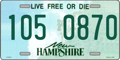 NH license plate 1050870