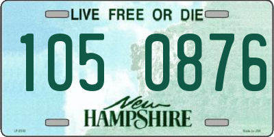 NH license plate 1050876