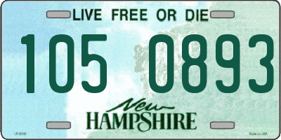 NH license plate 1050893