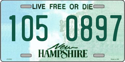 NH license plate 1050897