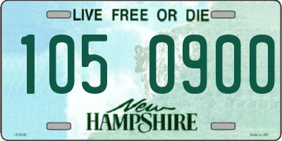 NH license plate 1050900