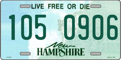 NH license plate 1050906