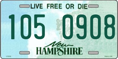 NH license plate 1050908