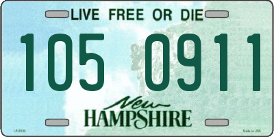 NH license plate 1050911