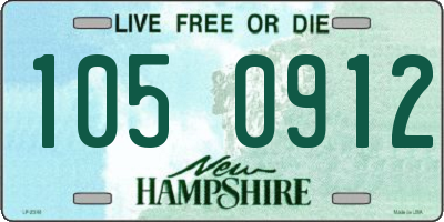 NH license plate 1050912