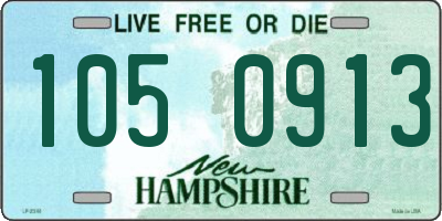 NH license plate 1050913