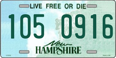 NH license plate 1050916
