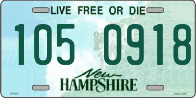 NH license plate 1050918