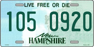 NH license plate 1050920