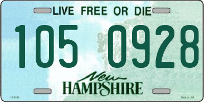 NH license plate 1050928