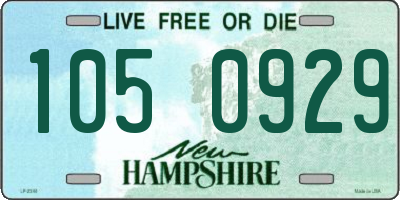 NH license plate 1050929