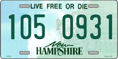 NH license plate 1050931