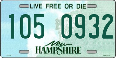 NH license plate 1050932