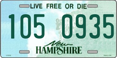 NH license plate 1050935