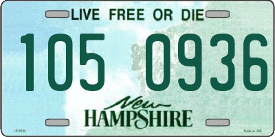 NH license plate 1050936