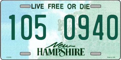 NH license plate 1050940