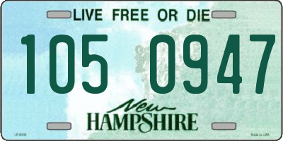NH license plate 1050947