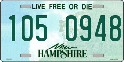 NH license plate 1050948