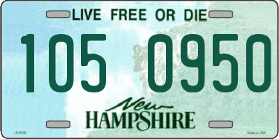 NH license plate 1050950