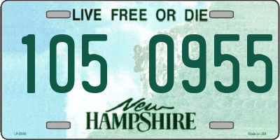 NH license plate 1050955