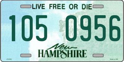 NH license plate 1050956