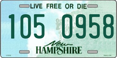 NH license plate 1050958