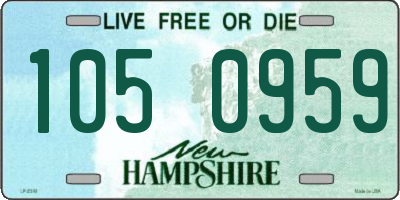 NH license plate 1050959