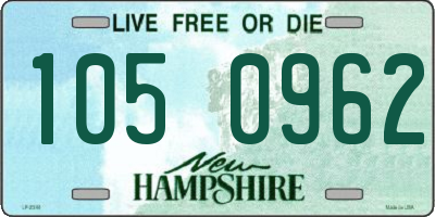 NH license plate 1050962