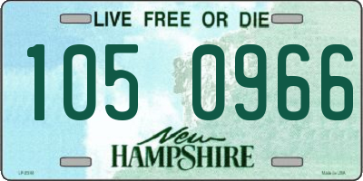 NH license plate 1050966