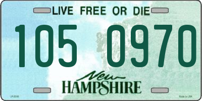 NH license plate 1050970