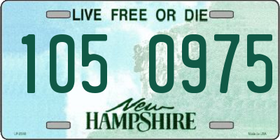 NH license plate 1050975