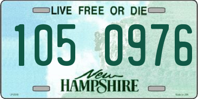 NH license plate 1050976