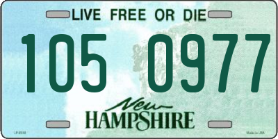 NH license plate 1050977