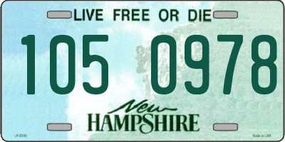 NH license plate 1050978