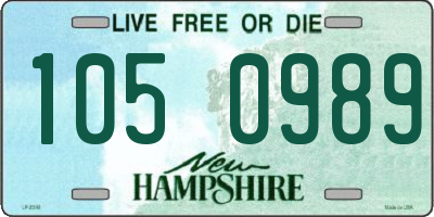 NH license plate 1050989