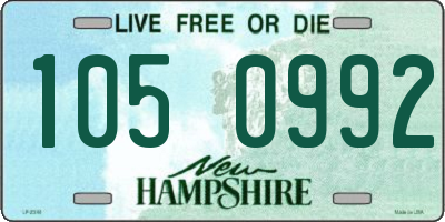NH license plate 1050992