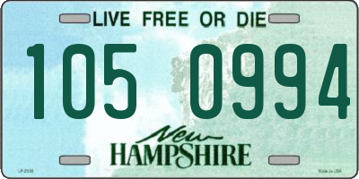 NH license plate 1050994