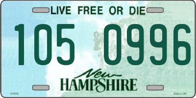 NH license plate 1050996